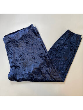 Crushed Velvet Leggings Blue 26-28 Whimsigoth Dark Romance Victorian Goth Canada